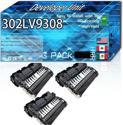 Compatible for Kyocera 302LV93082 Replacement Developer Unit Used with ECOSYS P3045dn P3050dn P3055dn P3060dn Printers, High Production Multiple Options (4 Pack Black) in Saudi Arabia