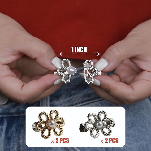 Pants Tightener for Waist Women Jean Tightening Clips Jean Pins to Make Waist Smaller Adjust Waist Clips Pant Pins in Saudi Arabia