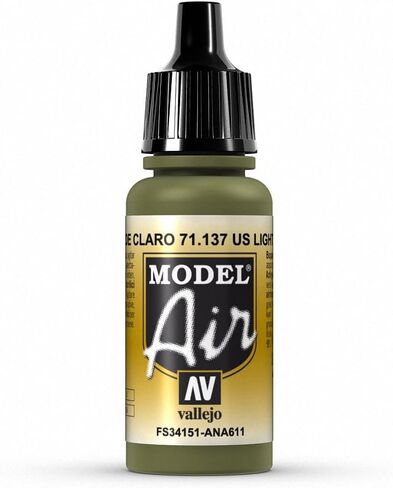 Vallejo FS34151 US Light Green Model Air Paint Set in Saudi Arabia