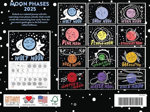 Crystal Calendar 2026 Gemstone Rocks Minerals Crystals Monthly Wall Calender 12 Month | American Made In The USA in Saudi Arabia