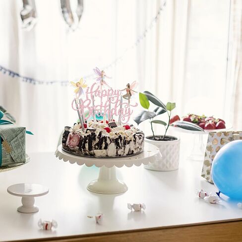 RSSTARXI 1 حزمة خرافية عيد ميلاد سعيد كعكة عيد ميلاد أعلى بريق GRADL GARDER FLORAL FARIES CAK in Saudi Arabia