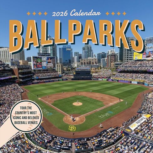 2026 Ballparks Wall Calendar in Saudi Arabia