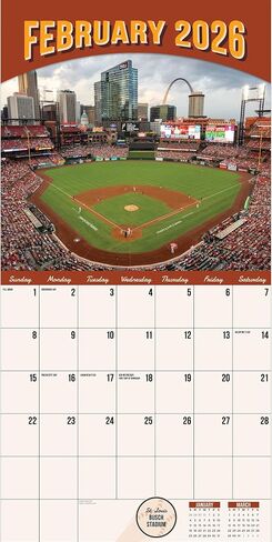 2026 Ballparks Wall Calendar in Saudi Arabia