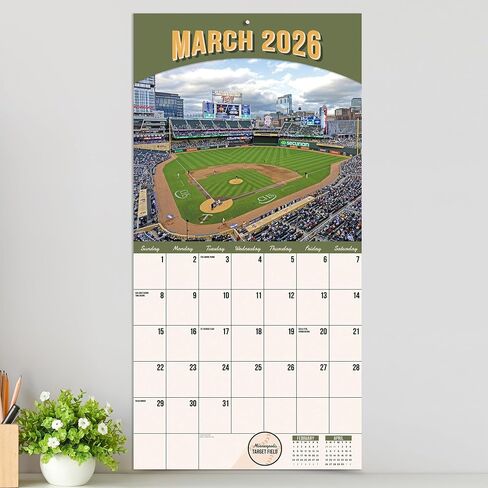 2026 Ballparks Wall Calendar in Saudi Arabia