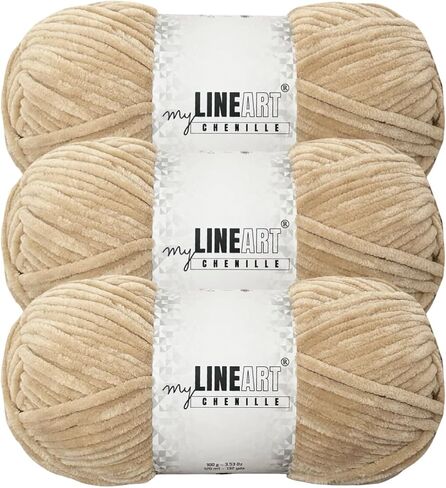 Soft Velvet Yarn Chenille Crocheting Baby Blanket Yarn for Knitting 100 gr, 120m (132 yds) Amigurumi in Saudi Arabia