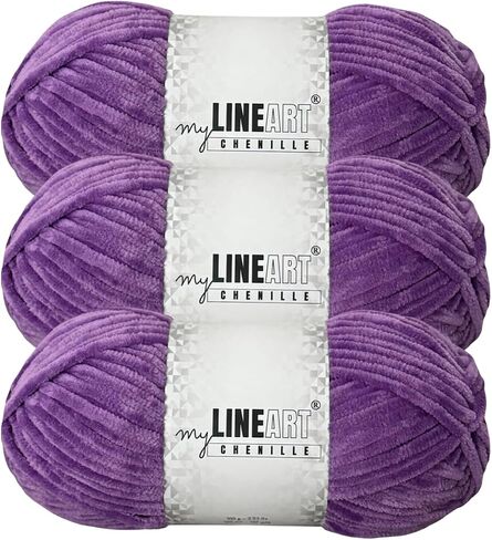 Soft Velvet Yarn Chenille Crocheting Baby Blanket Yarn for Knitting 100 gr, 120m (132 yds) Amigurumi in Saudi Arabia