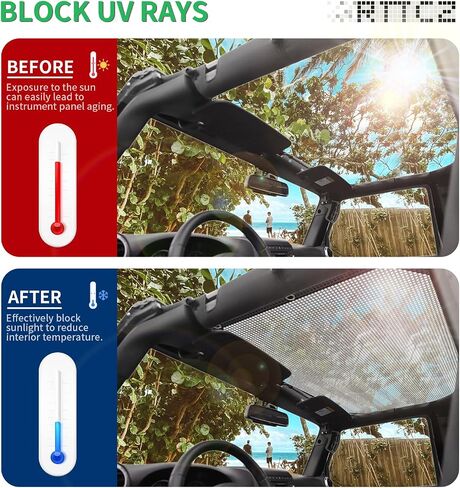 RT-TCZ لسيارة Wrangler JL Sunshade Mesh Top Flag American Flag، JT Shade بيكيني غطاء علوي لسيارة Jeep Wrangler JL JLU Gladiator JT 2018 Up 4 أبواب in Saudi Arabia