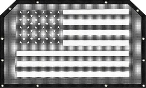 RT-TCZ لسيارة Wrangler JL Sunshade Mesh Top Flag American Flag، JT Shade بيكيني غطاء علوي لسيارة Jeep Wrangler JL JLU Gladiator JT 2018 Up 4 أبواب in Saudi Arabia