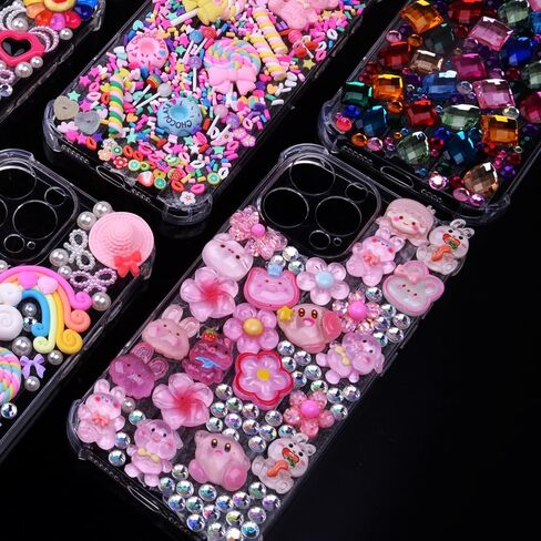 3980 Pcs Junk Case Charms Kit for Phone Case,Slime Craft,Cute Nail Art Charms in Kuwait