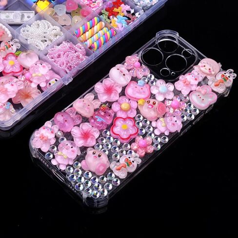3980 Pcs Junk Case Charms Kit for Phone Case,Slime Craft,Cute Nail Art Charms in Kuwait