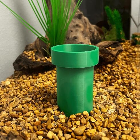 Chatelet REEFSHAPE Pipe Design Aquarium Viewing Tunnel | Underground Fish & Shrimp Corner Hideout with Pipe Entrance | Made in USA (Green) in Saudi Arabia
