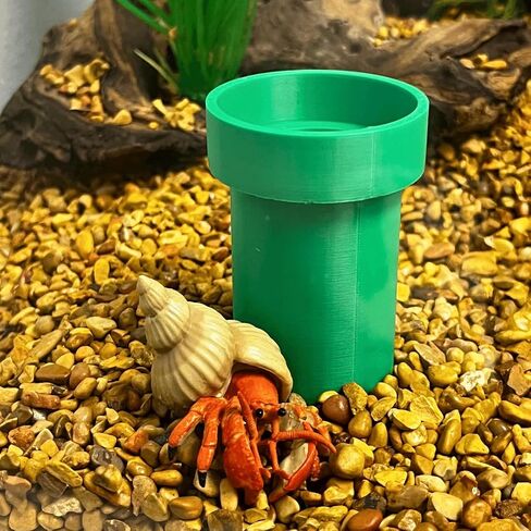 Chatelet REEFSHAPE Pipe Design Aquarium Viewing Tunnel | Underground Fish & Shrimp Corner Hideout with Pipe Entrance | Made in USA (Green) in Saudi Arabia