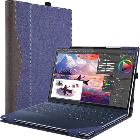 غطاء حالة الكمبيوتر المحمول لـ Lenovo Yoga Slim 9i Gen 10 14 بوصة متوافقة مع اليوغا 9 2-in-1 14ill10 [do model] دفتر دفتر الحاسوب ، ثقب تبديد الحرارة (الأزرق) in Kuwait