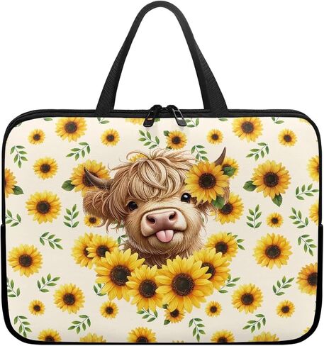 Laptop Case Women Men Laptop Bag Carrying Computer Bag with Handle for Travel Study Work Case Bag, 10-17 Inch in Kuwait
