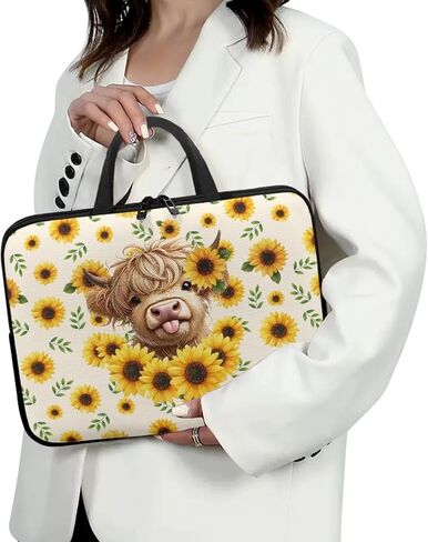 Laptop Case Women Men Laptop Bag Carrying Computer Bag with Handle for Travel Study Work Case Bag, 10-17 Inch in Kuwait