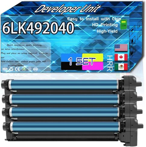 Compatible for Toshiba 6LK49204000 Replacement Developer Unit Used with E Studio 2000AC 2010AC 2500AC 2510AC Printers, High Production Multiple Options (4-Pack BK/C/M/Y) in Saudi Arabia