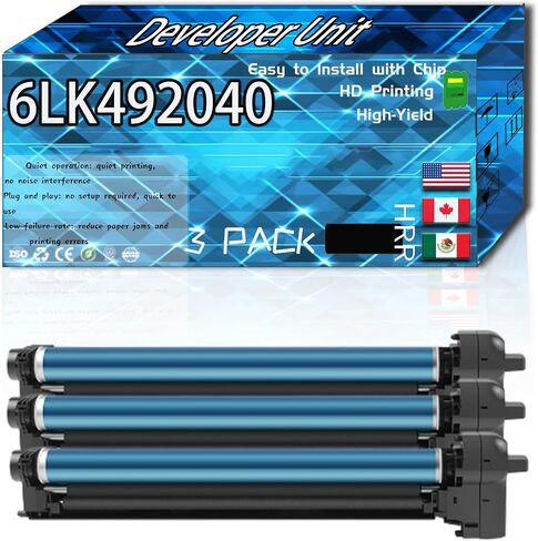 Compatible for Toshiba 6LK49204000 Replacement Developer Unit Used with E Studio 2000AC 2010AC 2500AC 2510AC Printers, High Production Multiple Options (4-Pack BK/C/M/Y) in Saudi Arabia