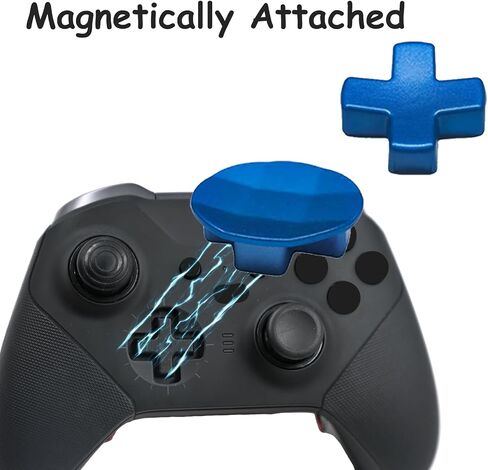 2 Pcs Metal D-pads for Xbox One Elite Series 2 ,Replacement Parts Directional Pad Kits for Xbox One Elite/Xbox One Elite Series 2/ Xbox Elite 2 Core Controller(Blue) in Saudi Arabia
