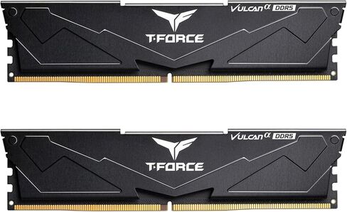 TEAMGROUP T-Force Vulcan Alpha DDR5 Ram 64GB Kit (2x32GB) 6000MHz (PC5-48000) CL38 Desktop Memory Module Ram AMD Optimized Memory Red FLARD564G6000HC38GDC01 in Kuwait