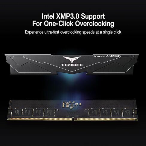 TEAMGROUP T-Force Vulcan Alpha DDR5 Ram 64GB Kit (2x32GB) 6000MHz (PC5-48000) CL38 Desktop Memory Module Ram AMD Optimized Memory Red FLARD564G6000HC38GDC01 in Kuwait