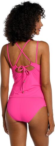 La Blanca Women's Island Goddess Over The Shoulder Tankini Swimsuit Top in Saudi Arabia
