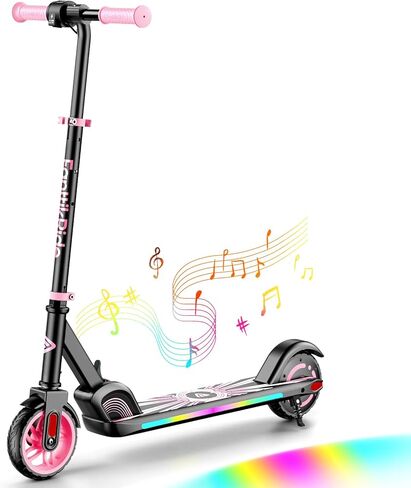 FanttikRide C9 Apex Electric Scooter for Kids 8-12, Adjustable Handlebar Height for Riders 3.9-5.2 ft, 132 lbs, Up to 40 mins Continuous Time, 3 Speed Mode 5/8/10 MPH, Bluetooth Music Speaker in Saudi Arabia