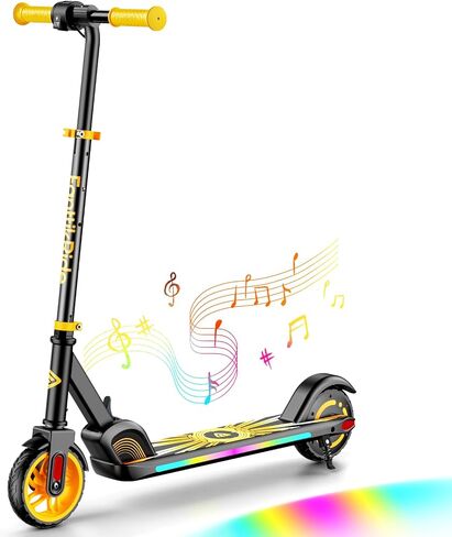 FanttikRide C9 Apex Electric Scooter for Kids 8-12, Adjustable Handlebar Height for Riders 3.9-5.2 ft, 132 lbs, Up to 40 mins Continuous Time, 3 Speed Mode 5/8/10 MPH, Bluetooth Music Speaker in Saudi Arabia