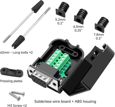 كابل بيانات RS232 للأمان مزدوج الحماية 28 AWG 9/C CMP - بطول 16 قدم - يستخدم للمحولات التسلسلية DB9 in Kuwait