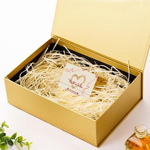 UVTaoYuan Gold Gift Box 1Pack,12x6x4 Inches Foldable Magnetic Gift Rectangular Box with Lid for Weddings, Proposals, Birthdays, Christmas, Anniversaries, Halloween, Holiday Gift Giving Packaging in Saudi Arabia