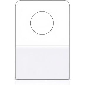 600 Pcs Self Adhesive Hang Tabs – Round Hole Hanging Tags for Retail Display – Heavy Duty Plastic Folding Tabs for Small Product Packaging – 1.3 x 0.9 Inch
