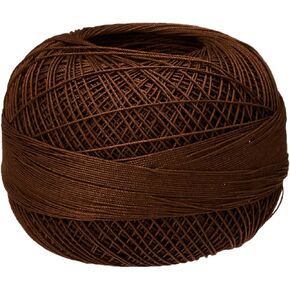 Handy Hands Lizbeth Premium Cotton Thread, Size 40, Mocha Brown Dark