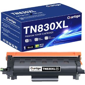 TN830XL Black High Yield Toner Cartridge 1 Pack Replacement for TN-830XL TN 830XL Compatible with Brother HL-L2460DW DCP-L2640DW HL-L2480DW HL-L2400D HL-L2405W MFC-L2820DW Printer