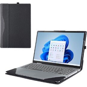 Laptop Cover Case for Lenovo IdeaPad Slim 3 | 3i 15″ 2022-2024 15ABR8 / 15AMN8 / 15IAH8 / 15IAN8 / 15IRH8 / 15IRU8.2-in-1 PU Leather Detachable Notebook Sleeve (Light Blue)