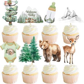 Let The Adventure Begin Cupcake Toppers Adventure Awaits Baby Shower Cake Decorations Let The Adventure Begin Baby Shower Decorations