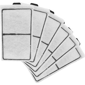 6pcs Carbon Filter Cartridges Compatible with Top Fin PF-S, 5.3X3.1 Inch Fish Tank Filter Cartridge Replacement for Aquarium Water Filtration