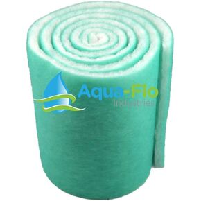 Aqua Flo Pond & Aquarium Filter Media, 12" x 120" (10 Feet) Long x 1" Thick (Green/White)
