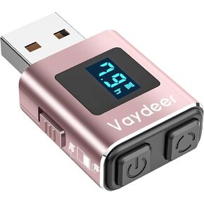 Vaydeer Mini Metal Mouse Jiggler, Made of Premium Aluminum Alloy, Longer Life Span, Plug and Play, 100% Undetectable, 3 Natural and Random Tracks, USB Mouse Mover to Boost Your Productivity in Kuwait