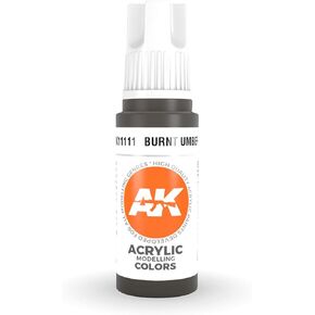 AK Interactive 3rd Gen Acrylic Burnt Umber 17ml