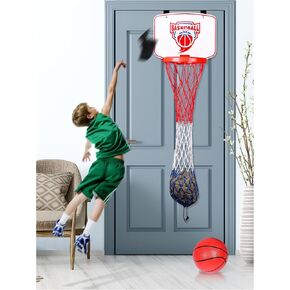 Basketball Hamper Toy for Kids – Fun Over-the-Door Laundry Hoop with Ball – Build Good Habits Early & Keep the Floor Tidy