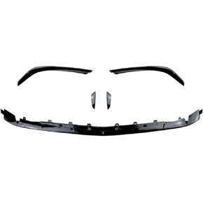 Spoiler Separator, 5Pcs Compatible for Benz A-Class W177 A45 AMG 2020 2021 Car Front Bumper Lip Spoiler Splitter Body Kit Canard Trim Glossy Black