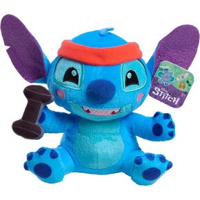 Just Play Disney Stitch That’s So Stitch Small 7-inch Plush with Barbell Stuffed Animal, Soft Material, Kids Toys for Ages 2 Up