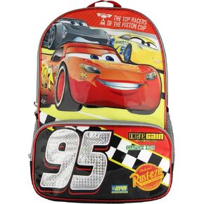 Disney Cars 95 Lightning McQueen 17" School Backpack Travel Laptop Bookbag