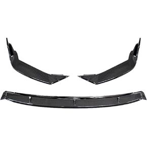 Spoiler Separator, Compatible for Toyota Corolla Spoiler Accessories 3Pcs Car Front Bumper Racing Split Lip Body Kit Modification Anti Collision 2019-2021(Carbon Fiber)