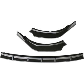 Spoiler Separator, 3PCS Compatible for Toyota Camry SE XSE Sport 2021 2022 Front Bumper Lip Lower Spoiler Splitters Chin Body Kit Guard w/Support Strut Bars(Silver)