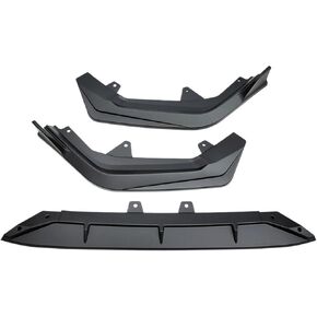 Spoiler Separator, 3PCS Front Bumper Lip Spoiler Splitter Body Kit Protector Guard Compatible for Honda Civic 2021 2022 11th Sedan Car Accessories Gloss Black(Silver)