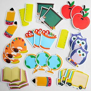 KatchOn, 600 Pcs Back to School Sticky Notes - 30 Pack | Fun Shaped Memo Pads with Pencil, Ruler, Blackboard, Owl Designs | Classroom Supplies, School, Office, Notepads, Teacher Stationery