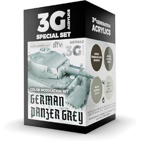 AK Interactive 3G Modulation German Panzer Grey - Plastic Modelling Paints & Accessories, Item # AK-11642