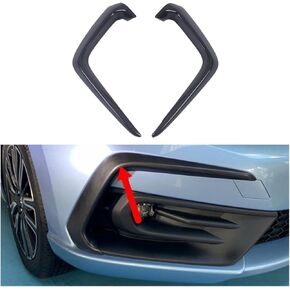 Spoiler Separator, Front Bumper Spoiler Compatible for Honda 2021 Carbon Fiber Pattern Fog Lights Decorative Cover