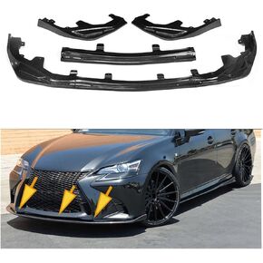 Spoiler Separator, Car Front Bumper Splitter Lip Spoiler Diffuser Guard Cover Trim Body Kit Compatible for Lexus GS GS350 GS450H 2016 2017 2018 2019 2020(Carbon Fiber)