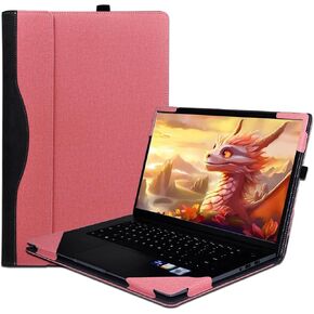 Laptop Case Cover for 16 inch 2024 New Dell Inspiron 16 Plus 7640 & Compatible with Dell Inspiron 16 5635 5630 Notebook PC Sleeve,Detachable PU Leather Protective Bag Accessory (Sky Blue)